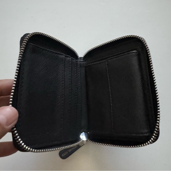 Michael Kors Black Logo Zip Around Leather Wallet - Picture 8 of 12